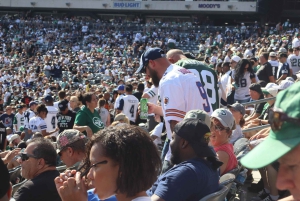 ニューヨーク: メットライフ・スタジアムでのニューヨーク・ジェッツのフットボールの試合