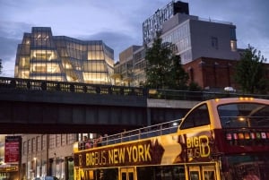NYC: Sightseeing Night Tour med öppen toppbuss med live guide