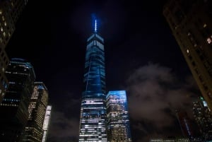 NYC: Sightseeing Night Tour i åben bus med live guide