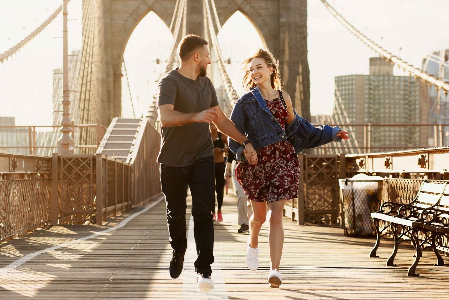 New York: Servizio fotografico professionale al ponte di Brooklyn