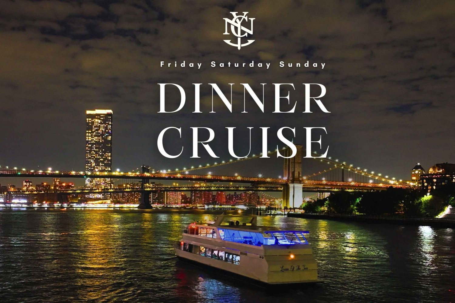 NYC: Kerst Luxe Jacht Dinner Cruise