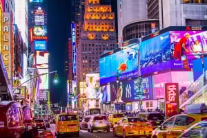 夜のニューヨーク：トップハイライトを巡る3時間の豪華バスツアー