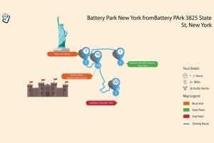 NYC: Battery Park e Estátua da Liberdade: tour guiado por você mesmo