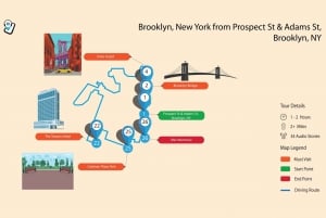 NYC: Excursão a pé autoguiada por Brooklyn Heights e DUMBO