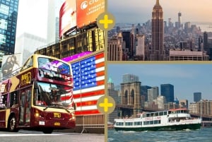 Paquete NYC: Empire State, tour en autobús Big Bus y crucero Circle Line