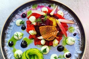 NYC Bustronome: Gourmet-Sightseeing-Tour mit Mittagessen im Panoramabus