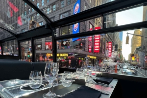 NYC Bustronome: Gourmet-Sightseeing-Tour mit Mittagessen im Panoramabus
