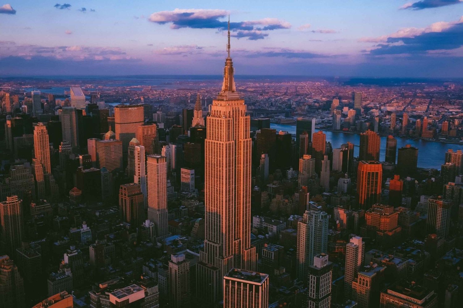 New York : billet pour l'Empire State Building au lever du soleil
