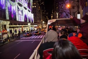 NYC: Guidet Holiday Lights aftentur med åben bus