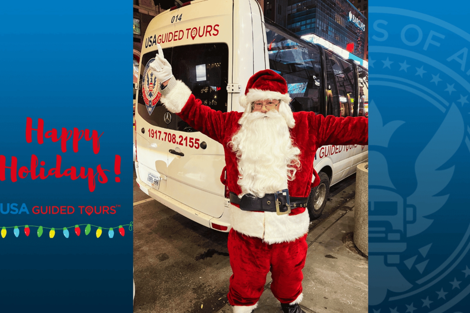 NYC: Bustour met rondleiding door Holiday Lights