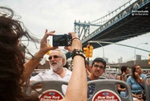 NYC: Wycieczka autobusowa hop-on hop-off z rejsem łodzią hop-on hop-off.