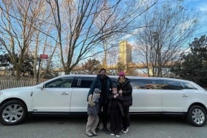 Passeio de limusine em NYC em uma limusine longa - King and Queen Limo NYC