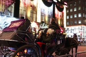 NYC: Passeio de carruagem com luzes de Natal mágicas (até 4 adultos)