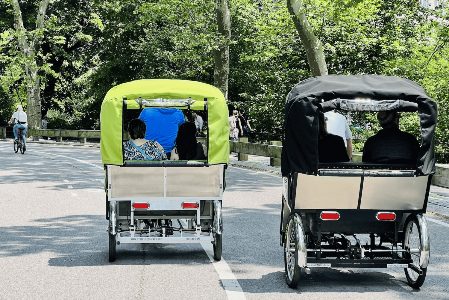 NYC: Privétour met fietstaxi door Central Park / OPHAALservice VANAF MUSEUM