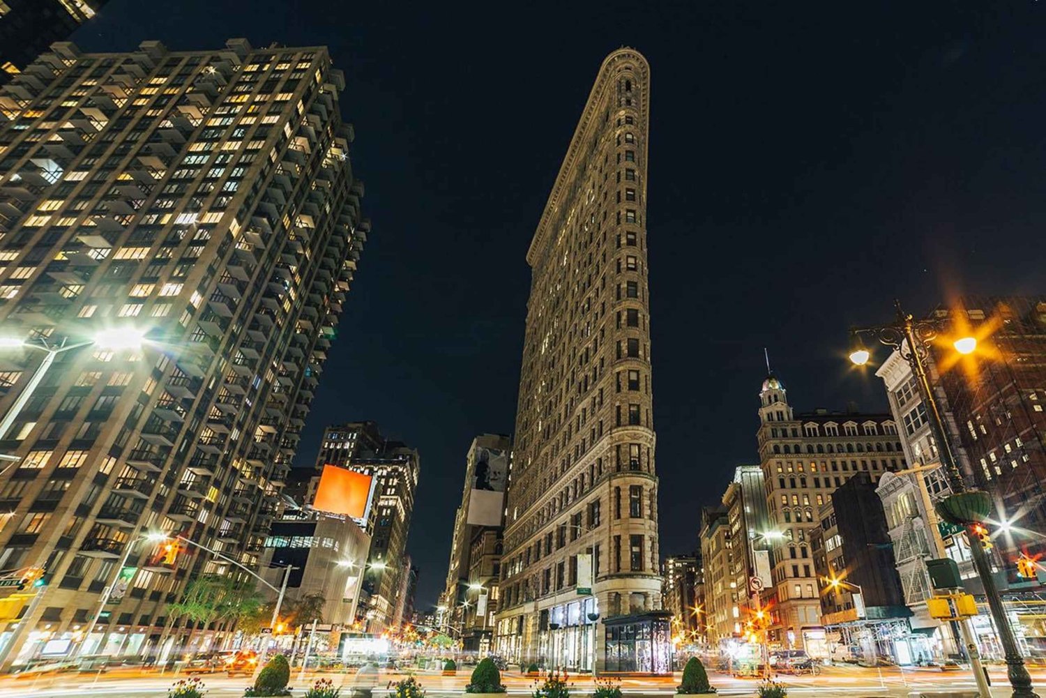 NYC : visite nocturne de la skyline en bus à impériale