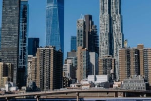 Croisière panoramique : la ligne d'horizon de New York et la Statue de la Liberté