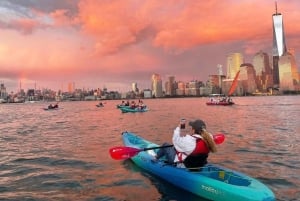 NYC: kajaktocht bij zonsondergang door Manhattan vanuit Jersey City