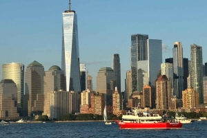 Закат и вечерняя водная прогулка с музыкой в Нью-Йорке