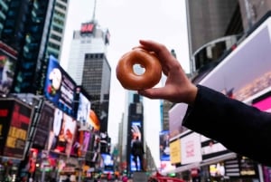 NYC Aventura navideña de donuts y chocolate caliente en Times Square