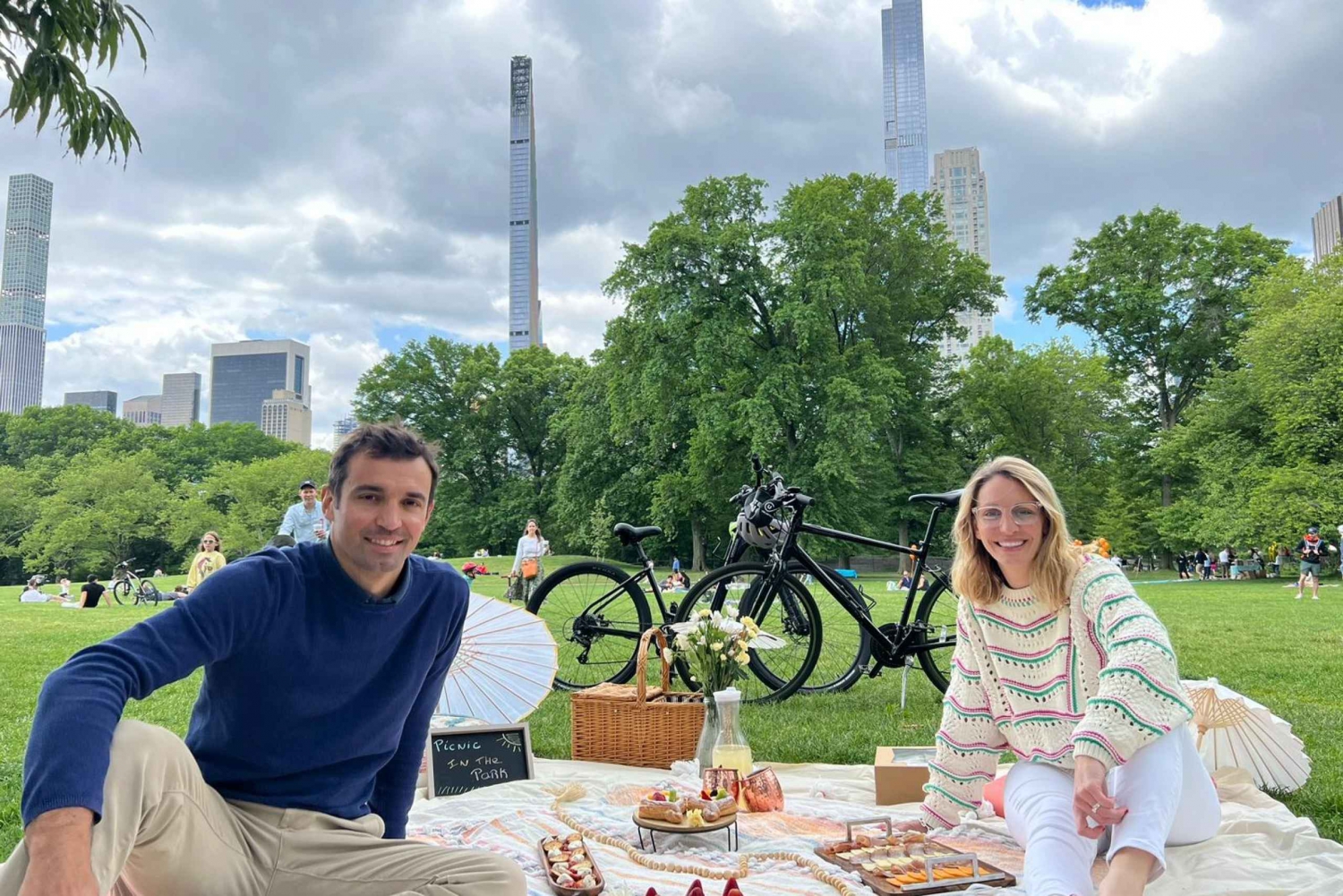 Privat cykeltur i Central Park och lyxig picknick