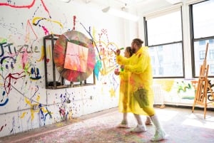 Expérience artistique privée avec rotation de la toile