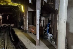 Underjordisk T-banetur i New York City