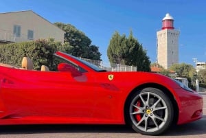 Cannes:private Ferrari Big Tour to Juan Les Pins and Antibes
