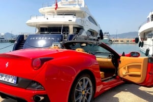 Cannes:private Ferrari Big Tour to Juan Les Pins and Antibes