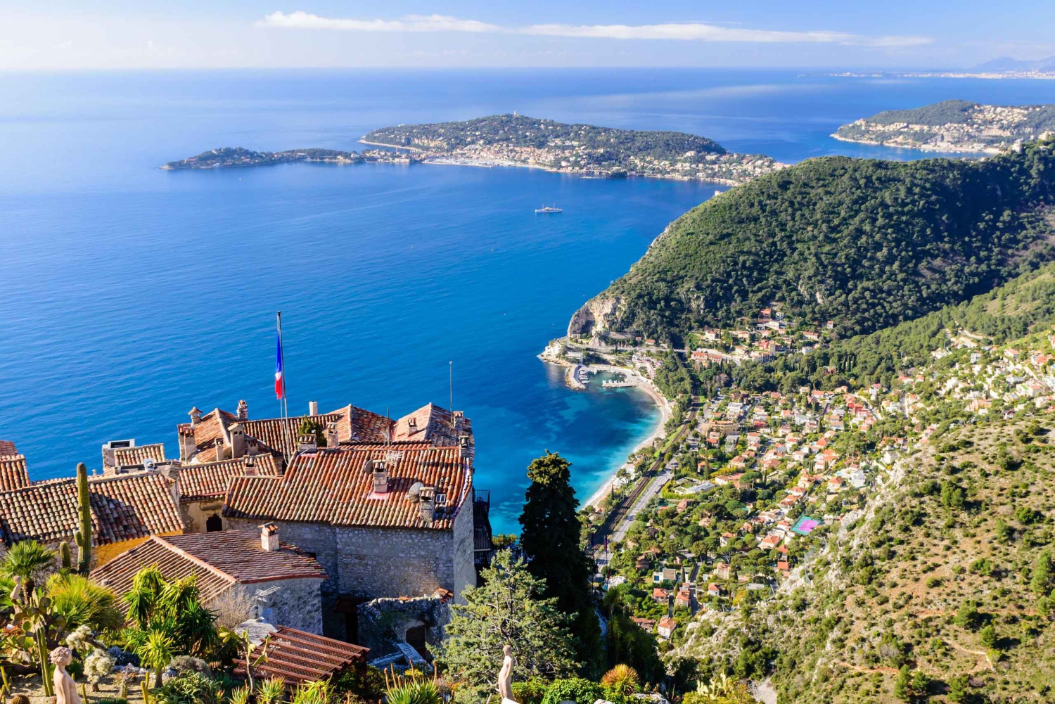 From Villefranche-Sur-Mer: the Côte d'Azur and the Formula 1 circuit