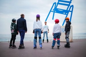 Rollerblading in Nice at sunset with live music!