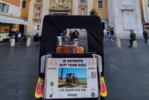Nice: Family city tour by bicycle Electric cab (4 comfort seats)