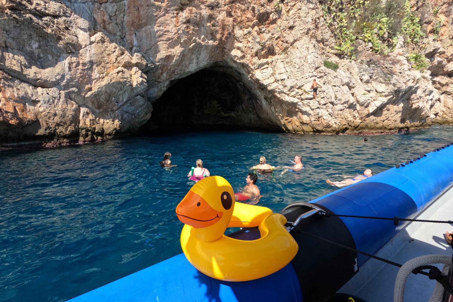 Nice: Mala Caves, Villefranche & Snorkeling Boat Tour