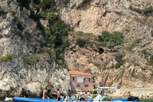 Nice: Mala Caves, Villefranche & Snorkeling Boat Tour
