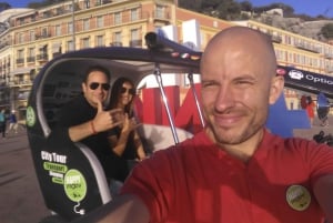 Nice: private guided Tour by electric taxi bike