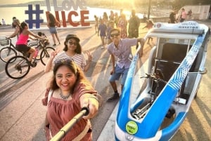 Nice: private guided Tour by electric taxi bike