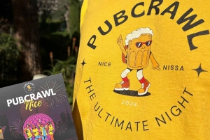 Nice: 4 Bars Party Pub Crawl + VIP Club Entry & 5 Free Shots