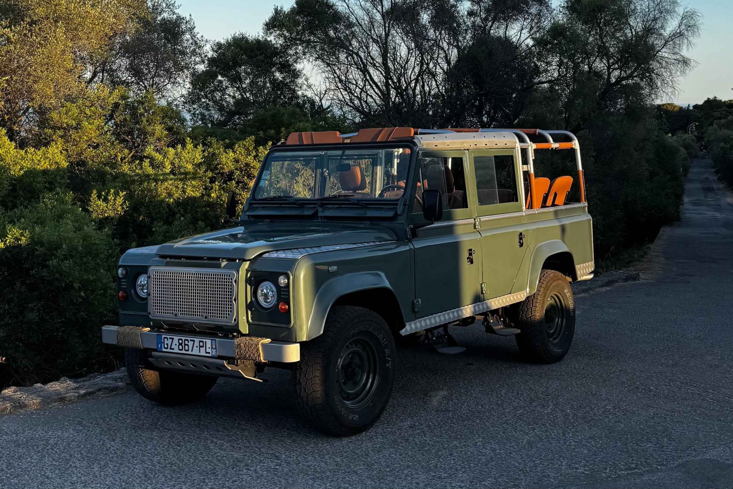 Nice: Sunset & Wine Tasting in Defender with Panoramic Views