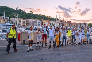Rollerblading in Nice at sunset with live music!