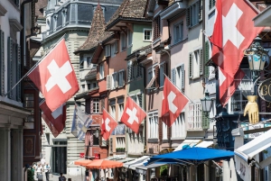 Zurique: excursão turística em ônibus aberto