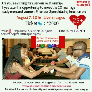 Soulmate Speed Dating Event