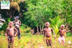 Local kids at Badagry Pose for our camera