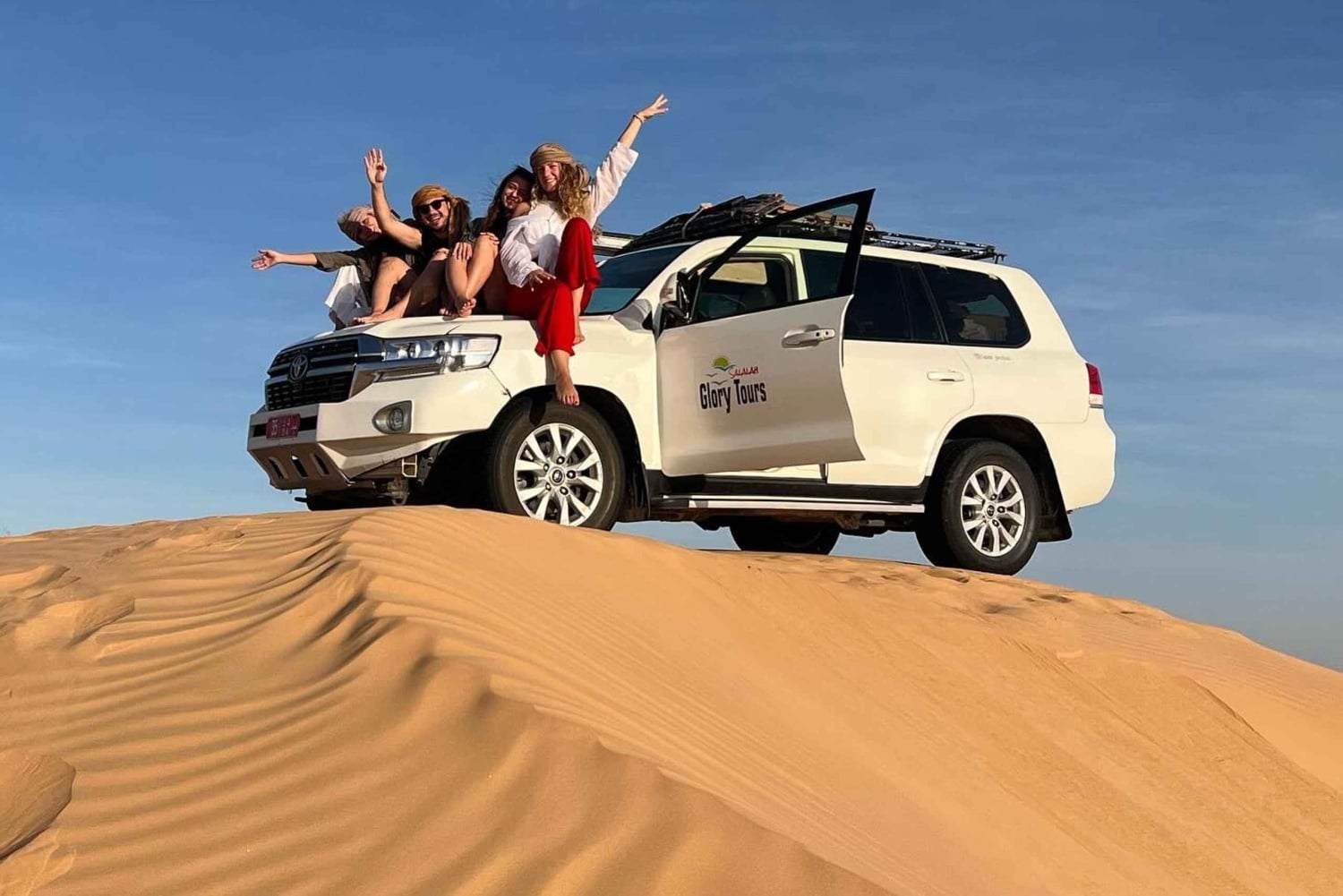 Safari nel deserto, tramonto e sand bashing (deserto di Rub Al Khali)