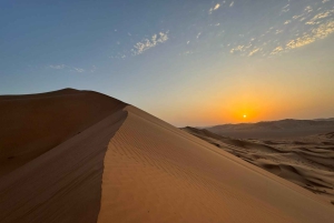 Safari nel deserto, tramonto e sand bashing (deserto di Rub Al Khali)