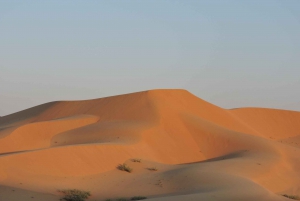 Safari dans le désert au coucher du soleil
