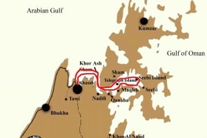 Arabain Norja | Kasab Oman| Telegraph Island| Dhow-risteily