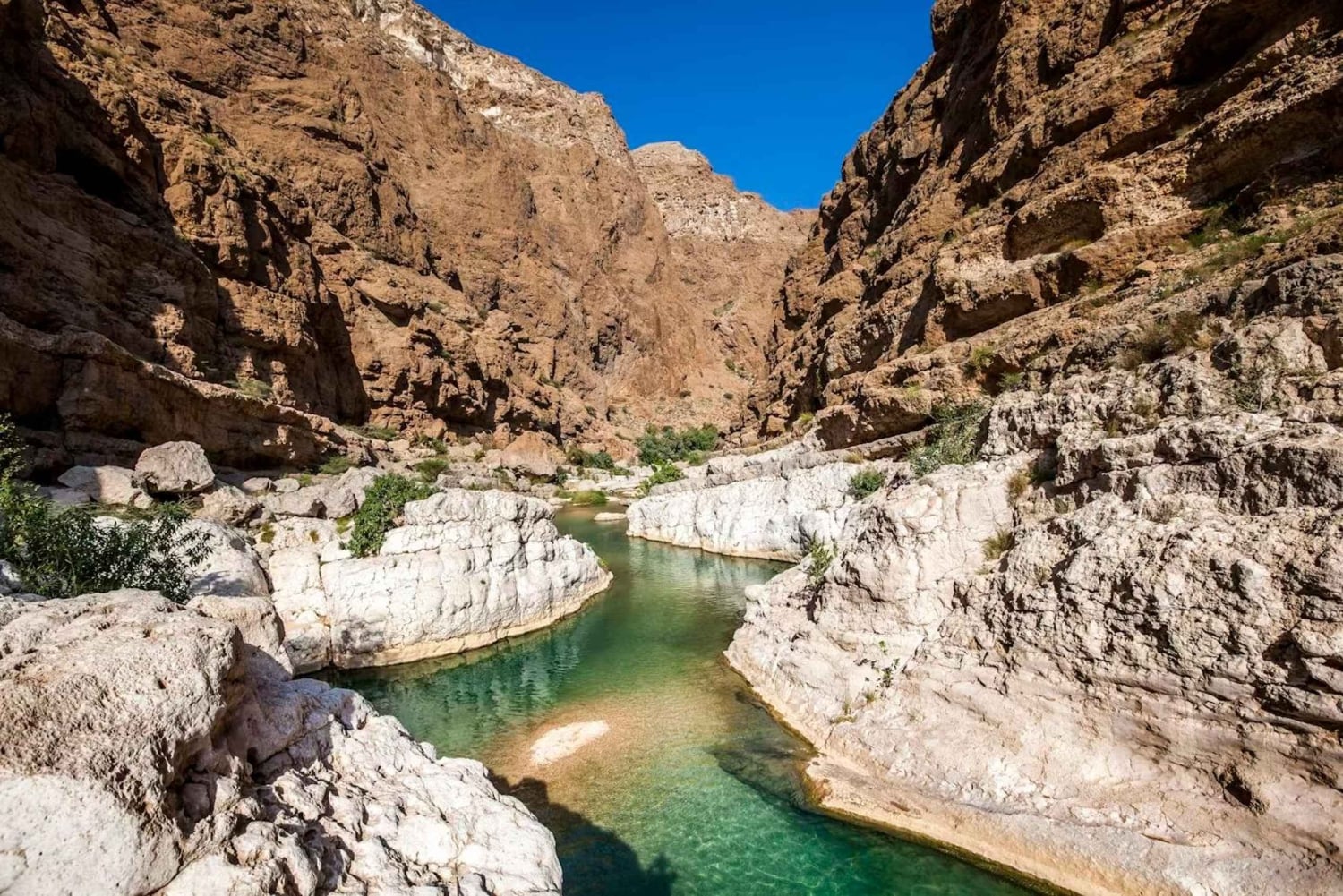 Au départ de Mascate : excursion d'une journée à Wadi Hawir avec déjeuner