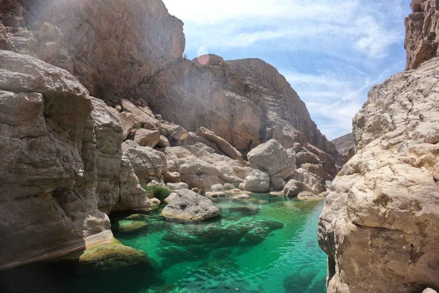 Au départ de Mascate : excursion d'une journée à Wadi Hawir avec déjeuner