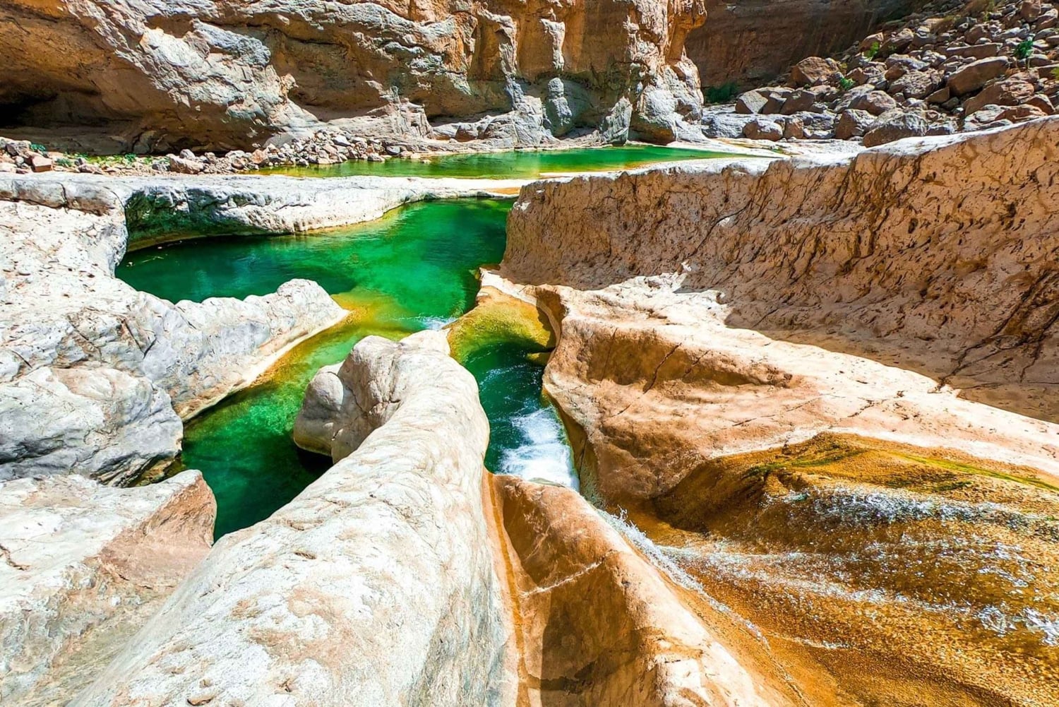 Au départ de Mascate : excursion d'une journée à Wadi Hawir avec déjeuner