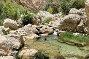 Au départ de Mascate : excursion d'une journée à Wadi Shab et au gouffre de Bimmah