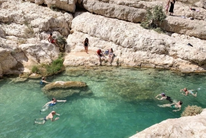 from muscat wadi shab and bimmah sinkhole tour